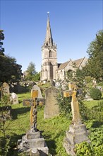 Graveyard of Church of Saint Bartholomew, Corsham, Wiltshire, England, UK