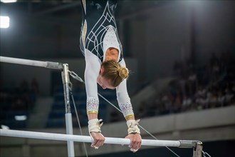 Heidelberg, 9 September 2023: Women's apparatus gymnastics national competition in the SNP Dome in