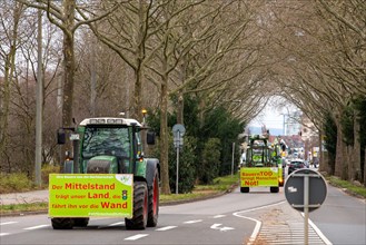 Farmers' protests in Ludwigshafen am Rhein: Large convoy of farmers from the Southern Palatinate