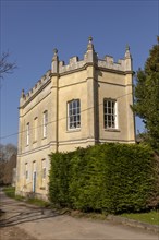 Georgian architecture of the Pavilion building built in 1773 at Old Wardour castle, Wiltshire,