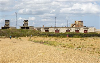 Landguard Fort historic military building from Napoleonic period and Second World war, Felixstowe,