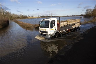 Flooding of River Avon at Maud Heath's causeway, Kellaways bridge, Wiltshire, England, UK 24/12/20