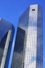 The Deutsche Bank Tower in Frankfurt