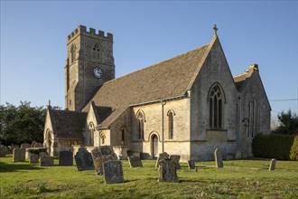 Village parish church of Saint Mary Magdalene, Hullavington, Wiltshire, England, UK