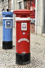 Letterboxes, Correio, City centre, Centre, Lisbon, Lisboa, Portugal, Europe