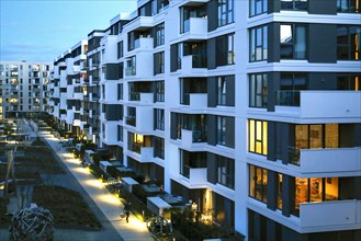 Newly built residential buildings, Berlin, 06.05.2021