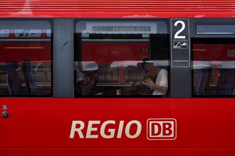 Regional train, Regio DB, Second class, Central station, Wetzlar, Hesse, Germany, Europe