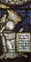 Mary Anne Garrett Memorial stained glass window female martyrs 1897, Church of Saint Margaret,