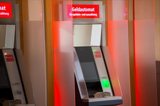 ATM of a savings bank in Germany (Ludwigshafen, Germany, 29/01/2023), Europe