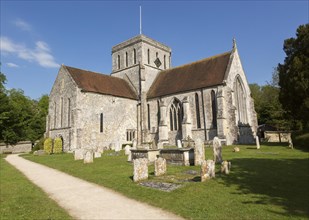 Abbey church at Amesbury, Wiltshire, England, UK