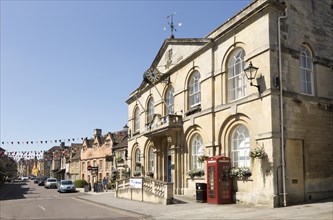 Georgian architecture of Town Hall building, Corsham, Wiltshire, England, UK dating from 1784