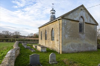 Church of Saint Giles built c 1800, Tytherton Kellaways, Langley Burrell, Wiltshire, England, UK