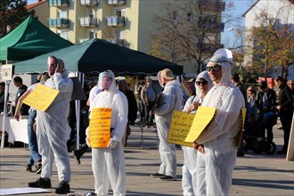 Speyer: Corona protests against the federal government's measures. The protests were organised by