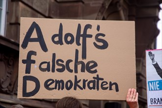 Counter-protests at the AfD rally in Speyer