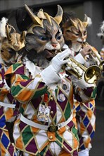 Guggenmusik cat mask trumpet