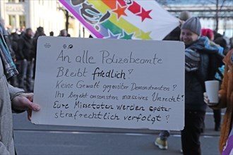 Large demonstration in Leipzig against the federal government's corona policy