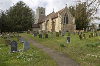 Village parish church of Saint Mary, Martlesham, Suffolk, England, UK