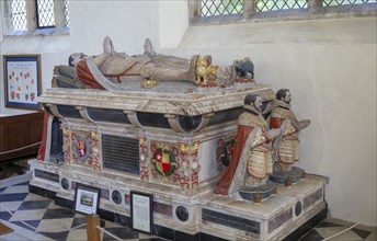 Tomb of Henry Howard, Earl of Surrey, died 1547, Framlingham church, Suffolk, England, UK