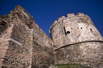 The Tower of Alyssa, also known as the Trigone Tower, eastern Byzantine city wall, Acropolis, Old