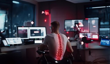 Diseases of the spine when working at a computer, sedentary work, stress on the skeleton and spine,