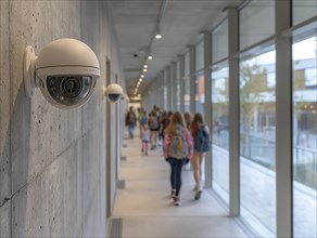 Camera for monitoring critical infrastructure such as streets, schools, squares, authorities, AI