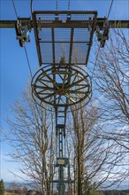 End mast of a disused ski lift on the Buchenberg, Buchenberg, Allgaeu, Bavaria, Germany, Europe
