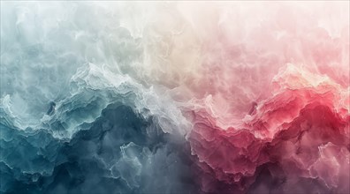 Soft gradient abstract in pastel pink and blue colors with a delicate texture, ai generated, AI