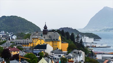 Aspoy school in ALESUND, Geirangerfjord, Norway, Europe