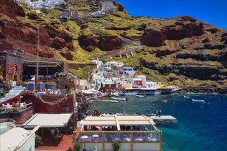 Bay of Amoudi, Ia, Oia, Santorini, Cyclades, Greece, Europe