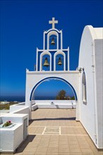 Santorini, St Raphael's Church, in the south of the island, west of Akrotiri, Cyclades, Greece,