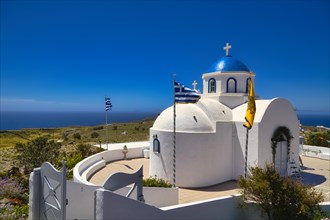 Santorini, St Raphael's Church, in the south of the island, west of Akrotiri, Cyclades, Greece,