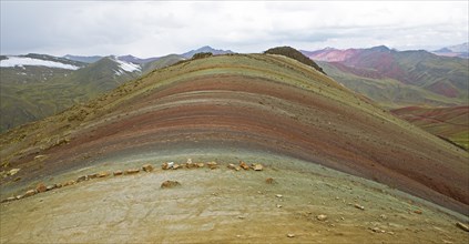 Cordillera de Colores or Rainbow Mountains in Palccoyo, Checacupe district, Canchis province, Cusco