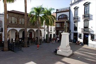 Plaza de Espana in the capital Santa Cruz de la Palma, La Palma, Canary Islands, Spain, Europe
