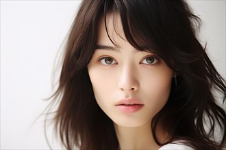 Portrait of young beautiful asian woman. KI generiert, generiert AI generated