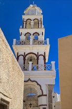 Santorini, Fira, catholic church John the Baptist, St.John the Baptist, Cyclades, Greece, Europe