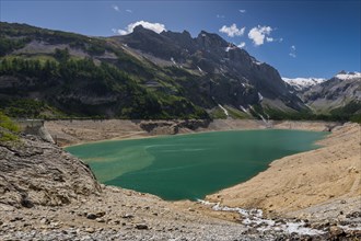Lake Tseusier, Tseuzier, dam, dam wall, reservoir, lake, water, energy, hydropower, Alps, alpine,