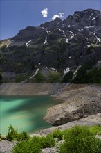 Lake Tseusier, Tseuzier, reservoir, lake, water, energy, hydropower, Alps, alpine, mountain lake,