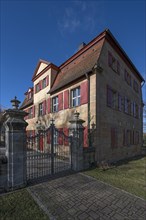 Historic vicarage from1734 of the St.Egidienkirche, Beerbach, Middle Franconia, Bavaria, Germany,