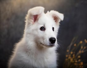 Dog, young dog, White Swiss Shepherd, Berger Blanc Suisse, puppy, recognised dog breed from