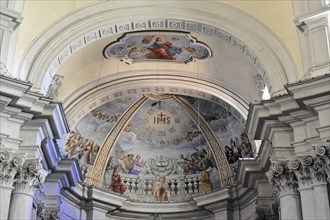 Ceiling painting, pilgrimage church, Renaissance church of San Biagio, architect Antonio da