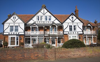 Edwardian style homes, Hamilton Gardens, Felixstowe, Suffolk, England, United Kingdom, Europe