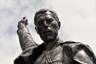 Memorial to Freddie Mercury, 1946, 1991, on the Quai de la Rouvenaz, Montreux, Canton of Vaud,