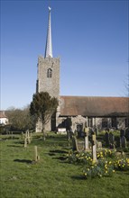 Parish church of the Holy Trinity at the village of Middleton, Suffolk, England, United Kingdom,
