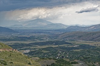 Extensive landscape around the Kalasa stream near Vergo in southern Albania. Qark Vlora, Albania,