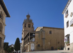 Historic church once a Moorish mosque Iglesia de Santa Maria la Mayor, Ronda, Spain, Europe