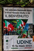 Annual meeting of the Alpini in Udine, mountain hunters, island of Grado, north coast of the