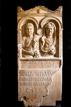 Funerary stele of Optata Fadia, 1st century, National Archaeological Museum, Villa Cassis Faraone,
