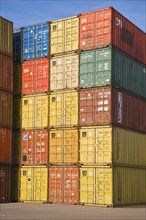 Containers, Port of Felixstowe, Suffolk, England, United Kingdom, Europe
