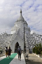 Hsinbyume Pagoda symbolises the mythical Mount Meru, the centre of the world, Mingun on the