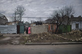 Destroyed buildings in Mykolaiv oblast. Mykolaiv, 25.02.2024. Photographed on behalf of the Federal